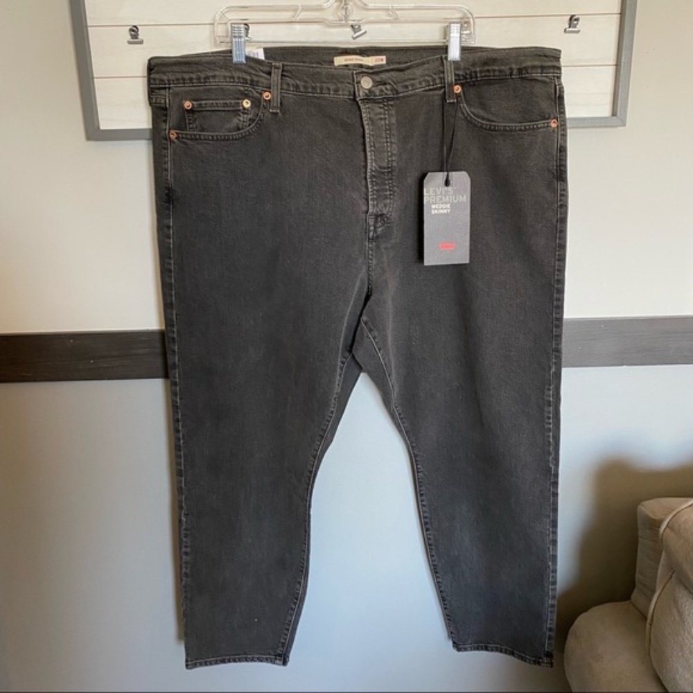 LEVIS’ premium woman wedgie skinny high rise pre washed plus size 22w - Picture 3 of 14